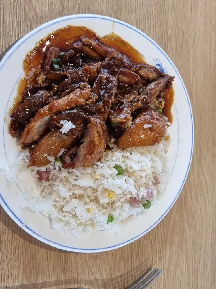 Canard Laqué Avec Du Riz Cantonais